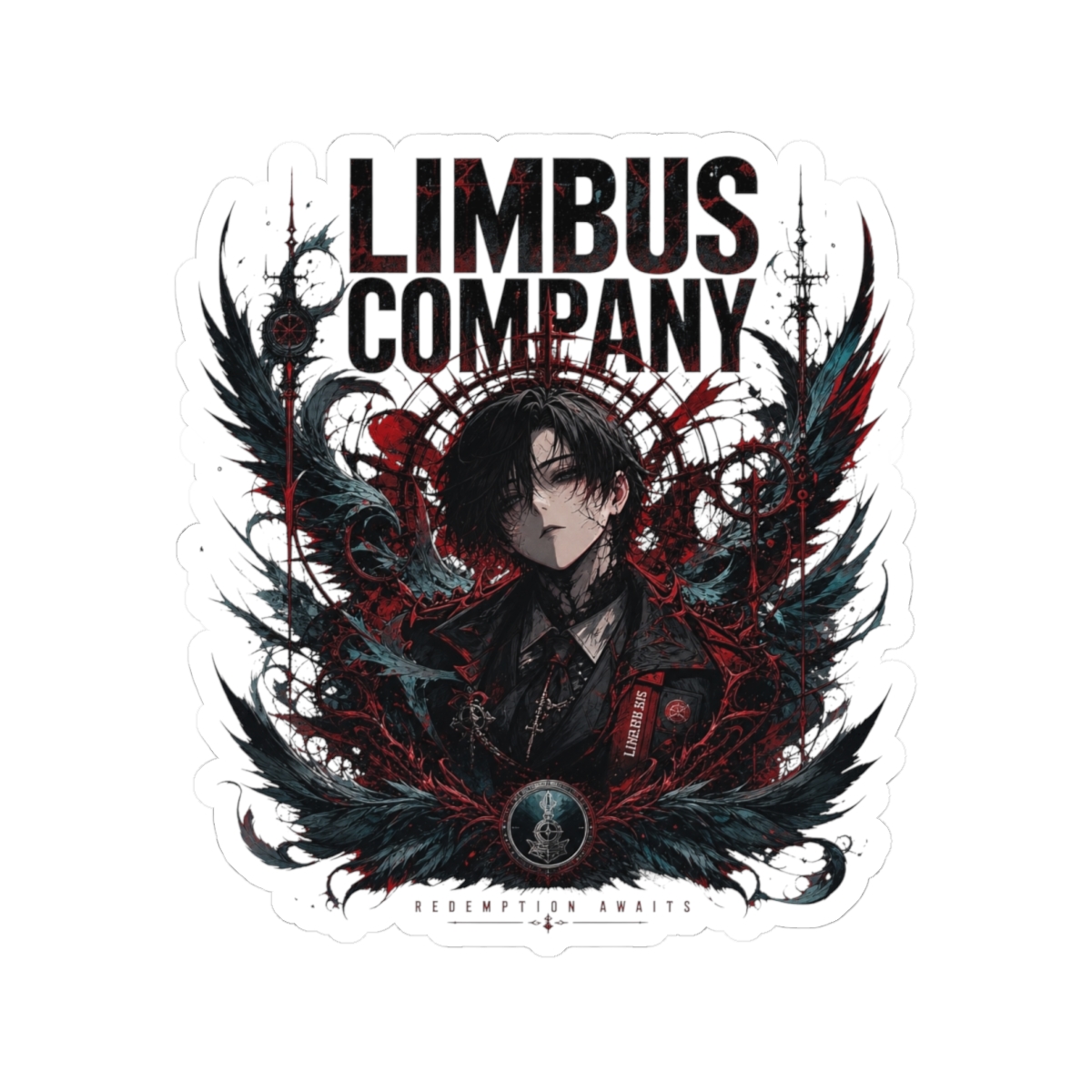 Limbus Company Logo, Creating An Ethereal Atmosphere. Sticker